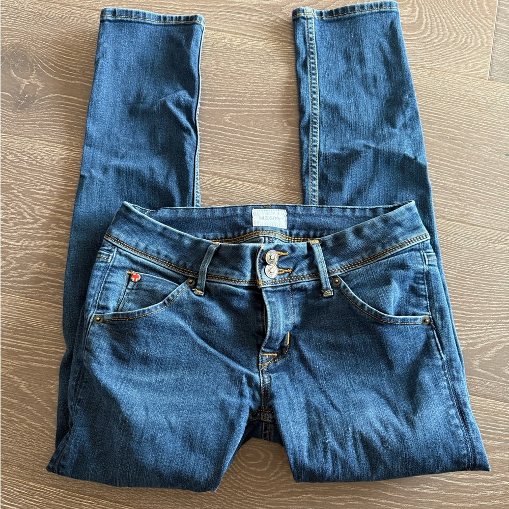 Hudson Jeans Dark Blue Collin Skinny Jeans